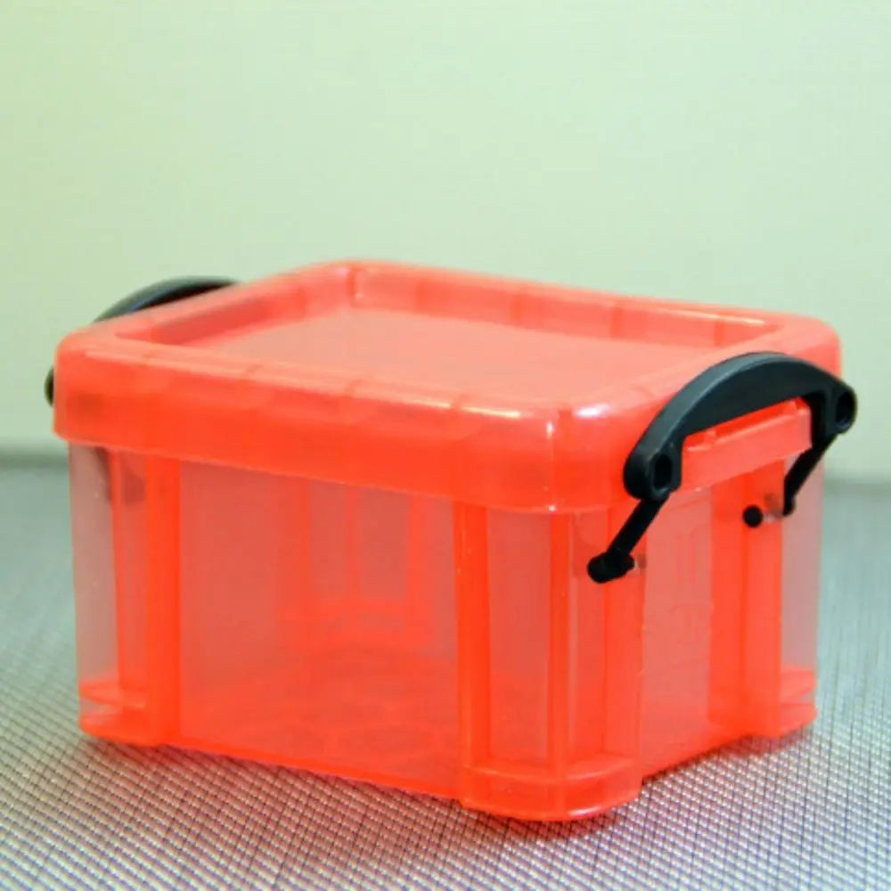 Multi-functional Mini Buckle Storage Box Candy Color Minimalism Mini Storage Container Transparent Plastic Desktop Organizer Box Peaceful Pleasures Health and Wellness 9
