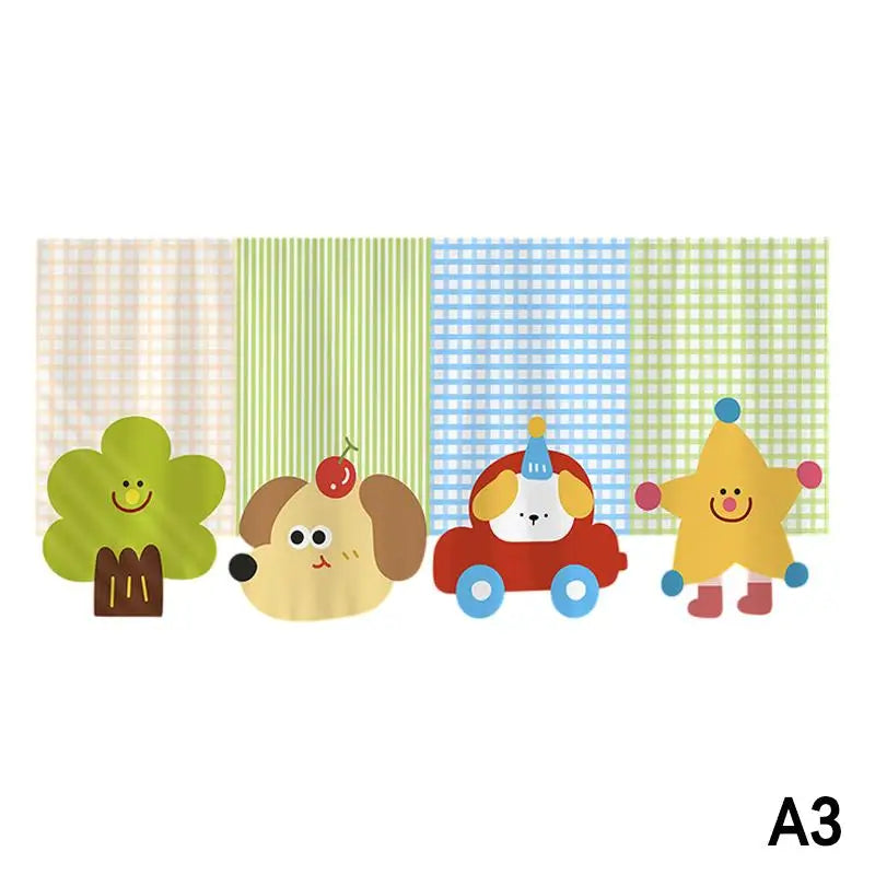 Cartoon Door Curtain – No-Drill Self-Adhesive Privacy Curtain Door Curtain Peaceful Pleasures Health and Wellness A3