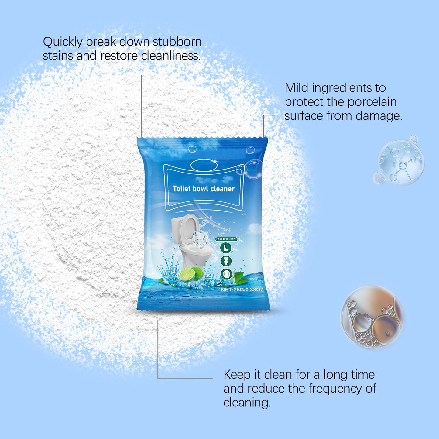 Jue-Fish Toilet Cleaning Tablets 6-Pack | Remove Stains & Descale