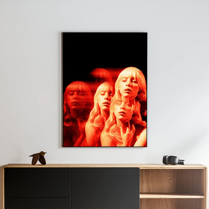Hot High Burning Singer B-Billies Series Poster Print Canvas Art Picture Home For Living Room Wall Decor Gift Frameless Painting Peaceful Pleasures Health and Wellness
