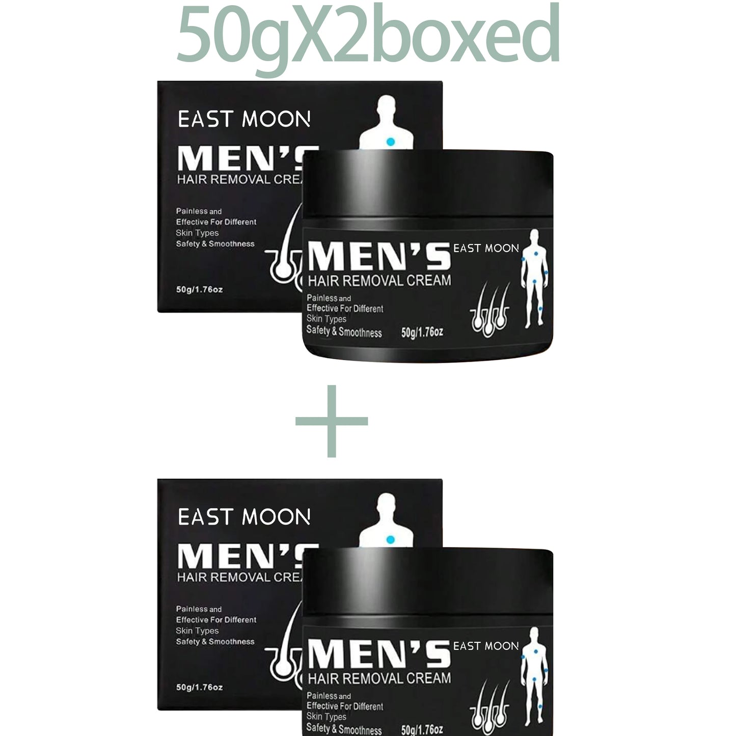 Men's Aloe Hair Removal Cream – Painless & Nourishing 50g