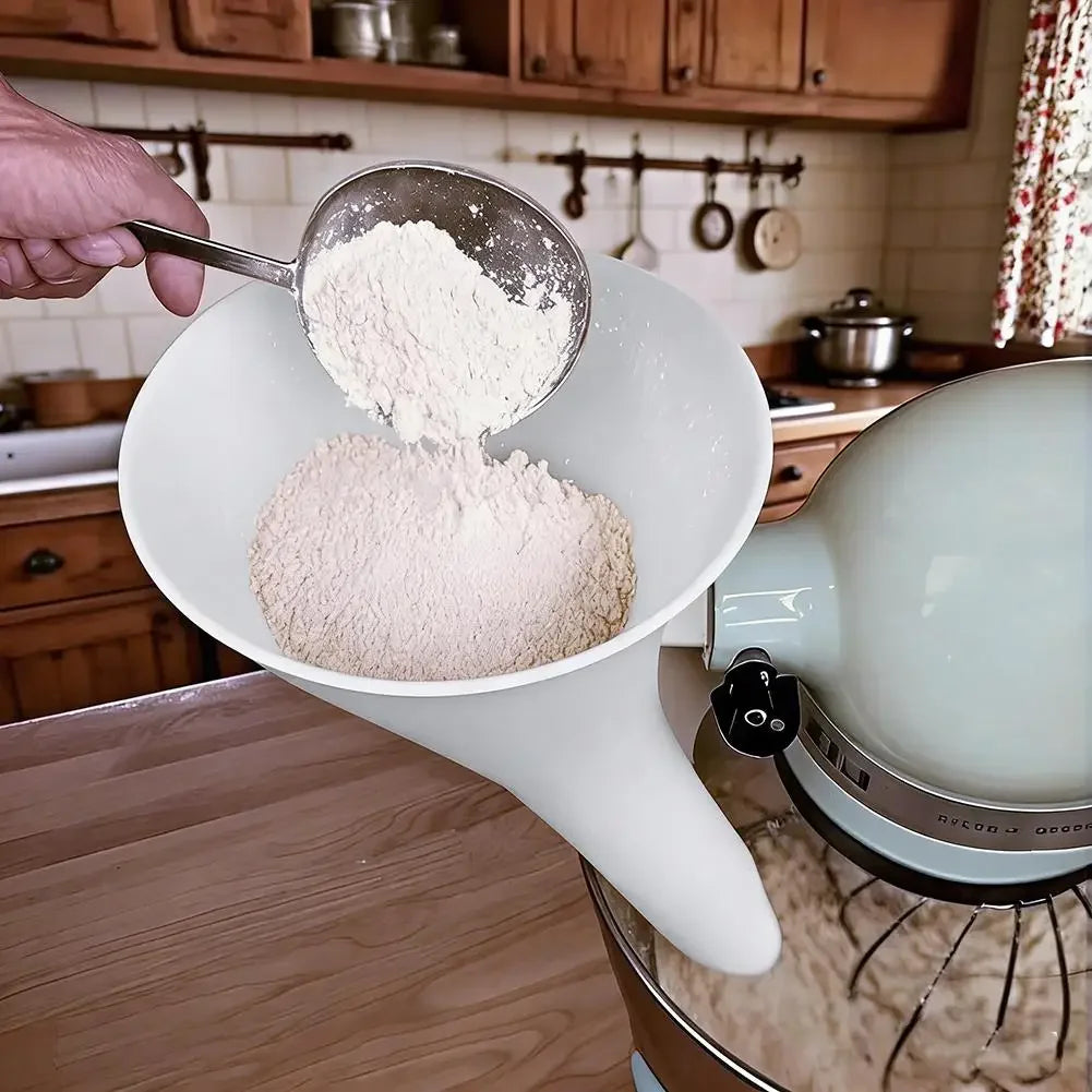 For Artisan Ksm150 5 Enables Guided Pouring Easy Pouring Design Flour Funnel - Prevents Spills & Messes, Kitchen Aid Funnel Tool Peaceful Pleasures Health and Wellness