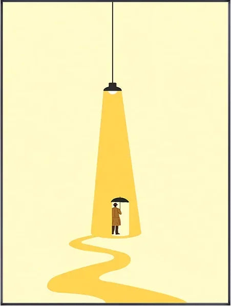 Humorous Nordic Figure Canvas Wall Art | Colorful Funny Poster