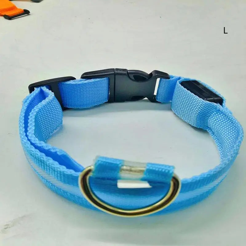 LED Light-Up Dog Collar – Glowing Safety Collar for Night Walks
