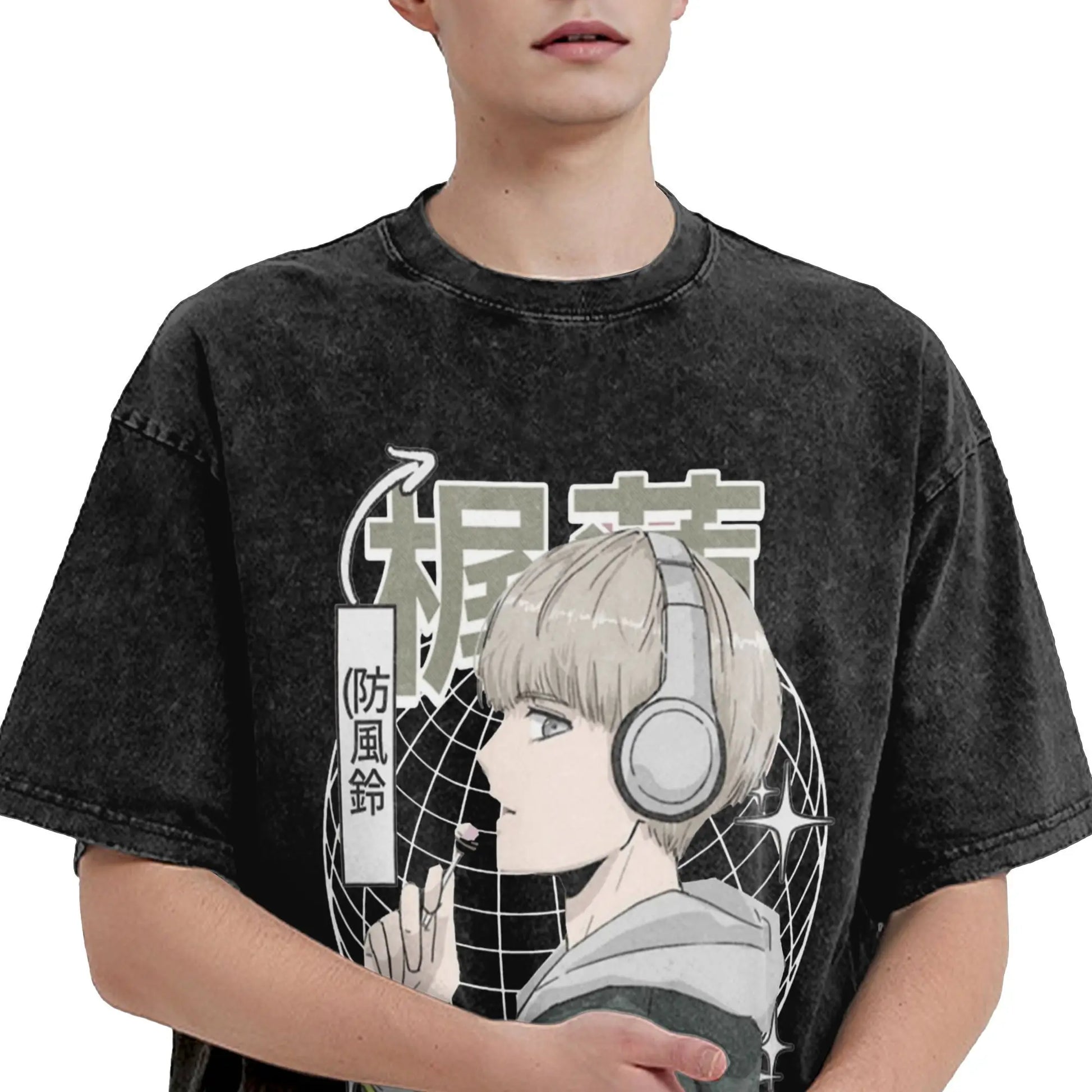 Men's Harajuku Graphic Tee | Cotton Streetwear T-Shirt Men's Graphic Tee Peaceful Pleasures Health and Wellness