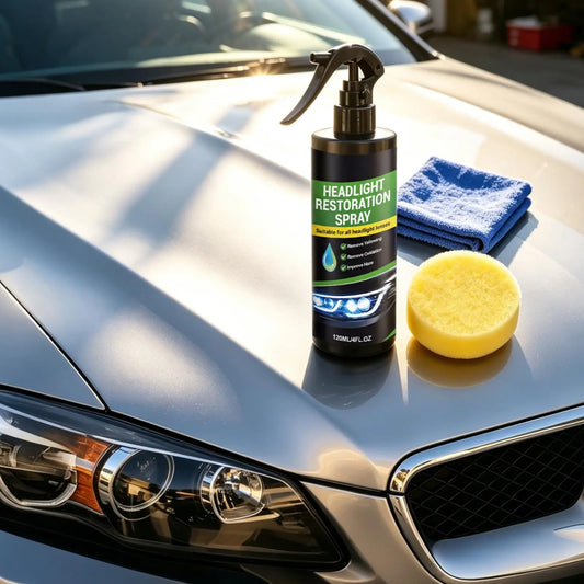 Car Headlight Restoration Spray Kit – Removes Oxidation & Haze Headlight Restoration Kit Peaceful Pleasures Health and Wellness
