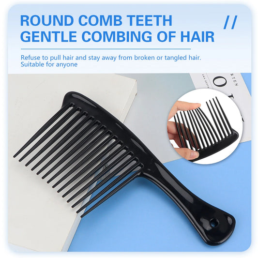 Barber Wide Tooth Shark Plastic Comb Anti Static Comb Hairdressing Detangling Wide Teeth Combs Fluffy Hair Salon Styling Tools Peaceful Pleasures Health and Wellness