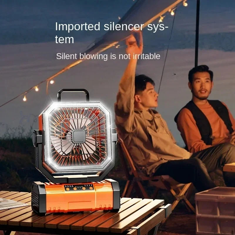 RTONTR Portable Camping Fan | Remote, Silent & Phone Charging