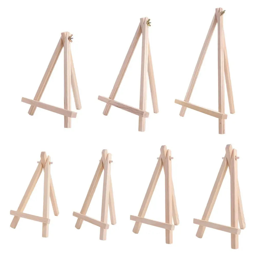 Holder Painting & Sketch Wood Mini Easel Foldable Small Triangle Display Stand Portable Desk Stand Tripod Desk Peaceful Pleasures Health and Wellness