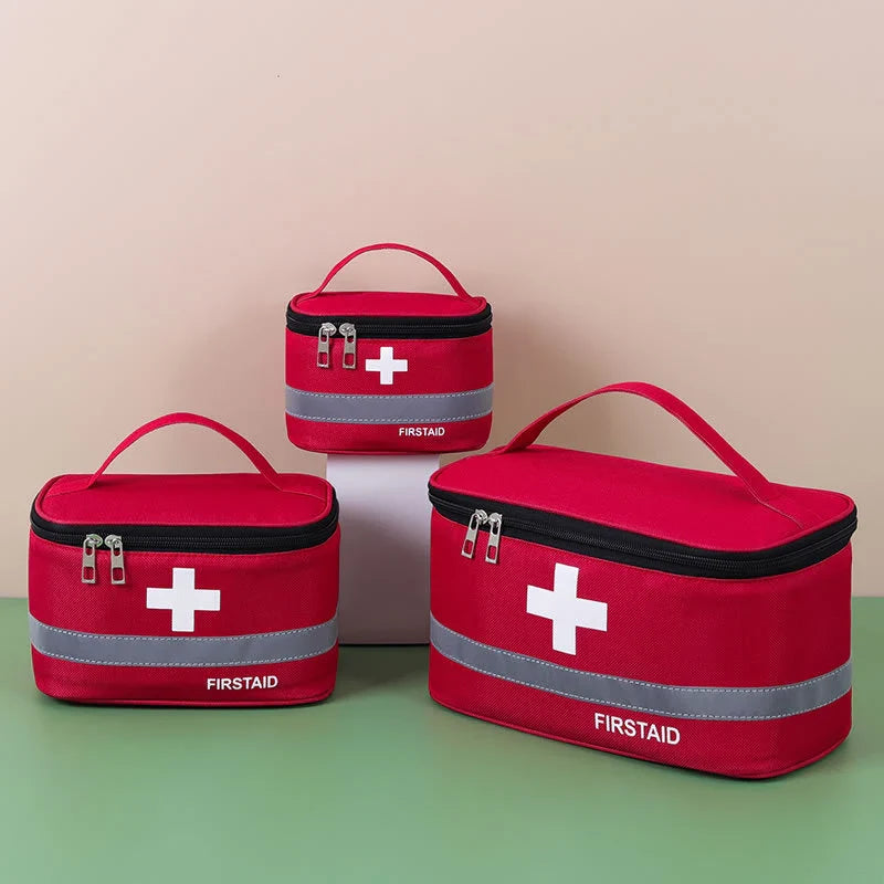Portable First Aid Storage Bag – Travel & Home Medicine Organizer