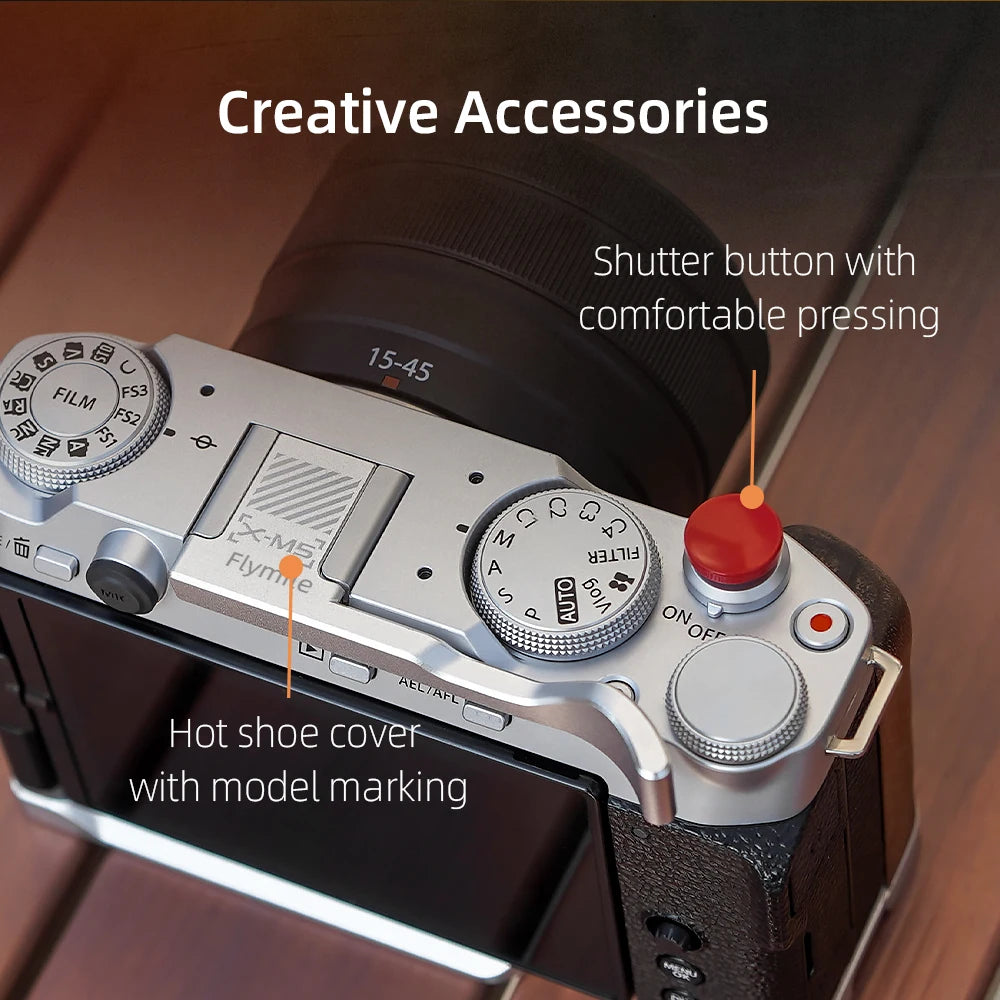 Thumb Grip Suitable For Fujifilm X-M5 Camera Finger Handle One Hand Grip Shooting Stand Accessories With Shutter Button Peaceful Pleasures Health and Wellness