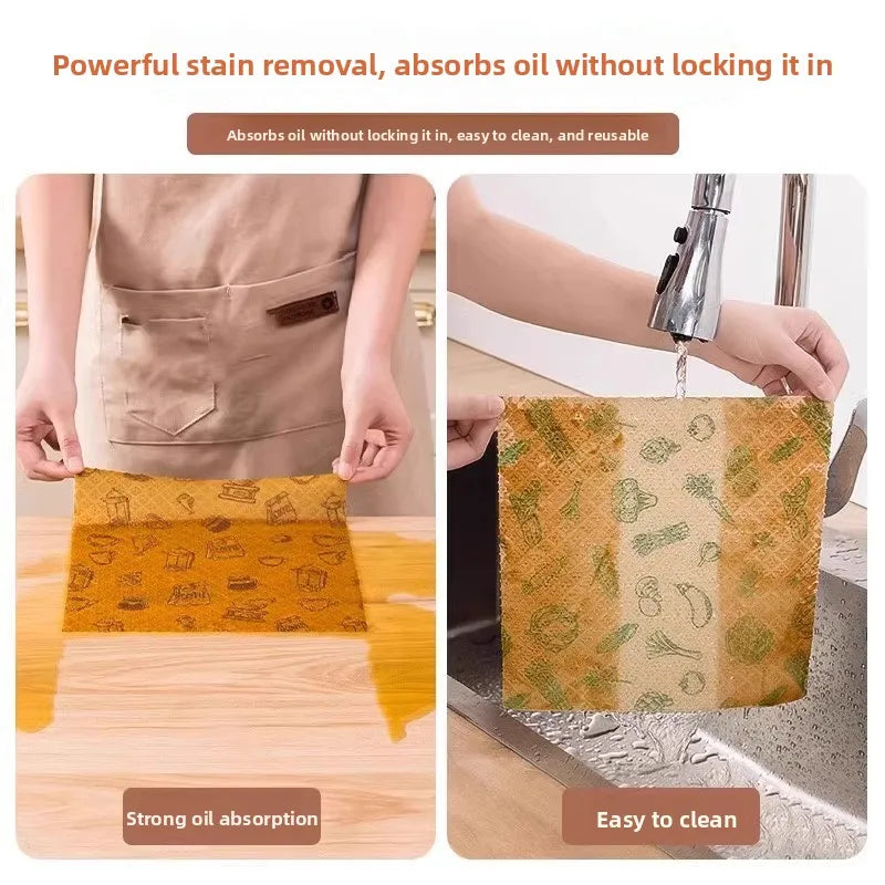 Microfiber Dishwashing Cloths – Thickened Kitchen Degreasing Towels