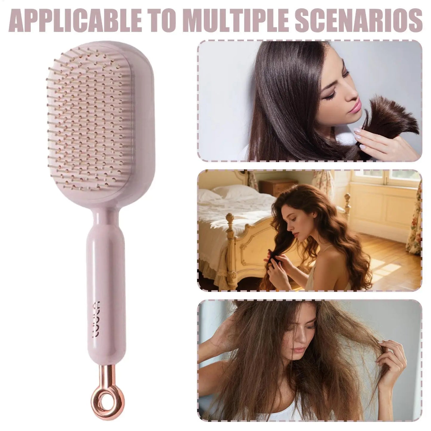 Air Cushion Scalp Massage Brush – Detangling Anti-Static Comb