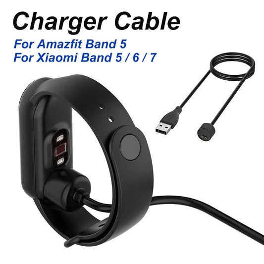 For Xiaomi Mi Band 5 6 7 Charger, Amazfit Band 5, USB Magnetic Charging Cable Replacement Charge 1.64ft / 50cm Peaceful Pleasures Health and Wellness