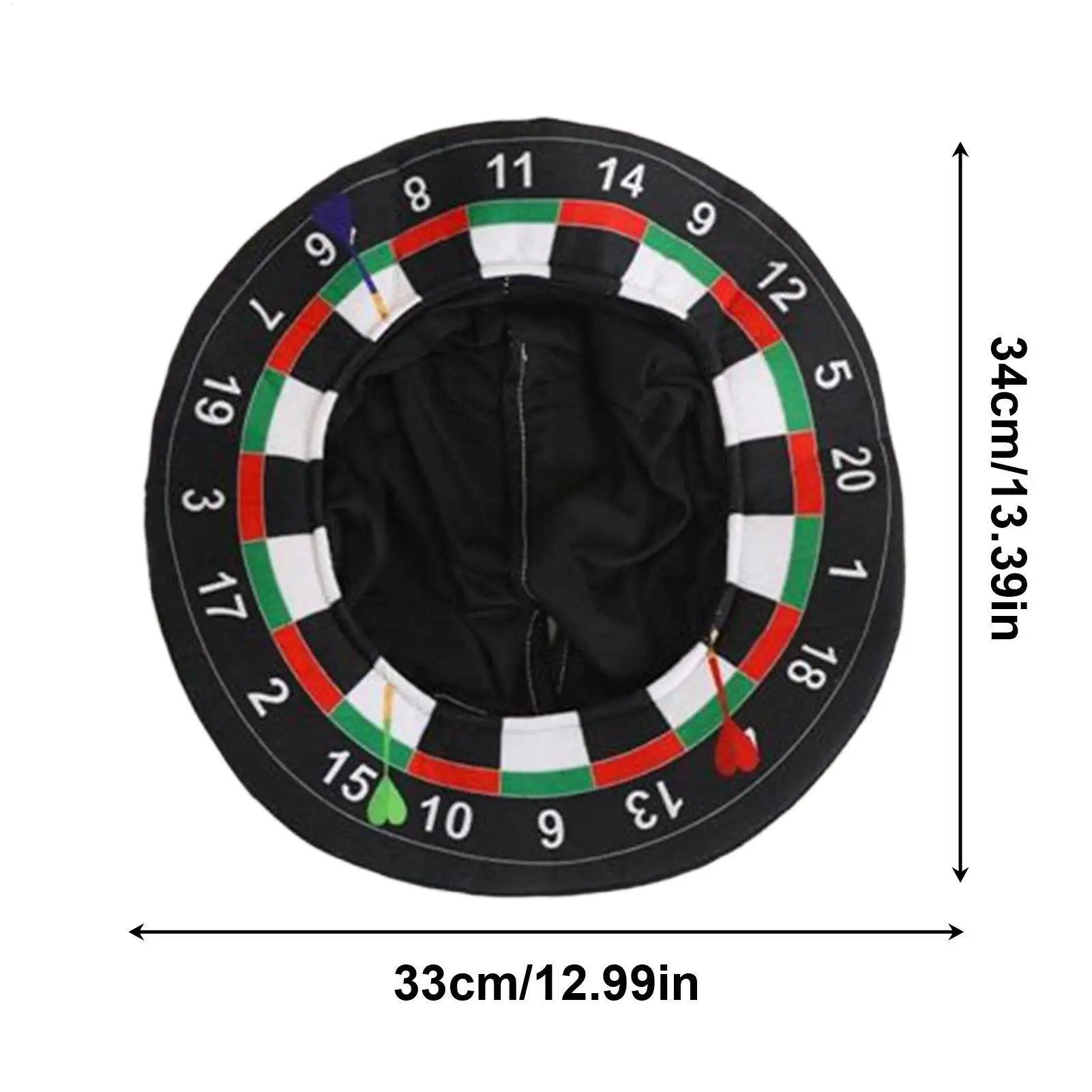 Costume Hat Soft Comfortable Funny Headwear Dartboard Head Gag Joke Hat for Women Men Teens Students Adults Children School Peaceful Pleasures Health and Wellness