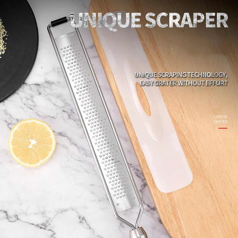 Premium Wooden Handle Zester and Grater, Efficient and Easy to Use, Ideal Kitchen Tool, Perfect for Chefs and Home Cooks Alike Peaceful Pleasures Health and Wellness