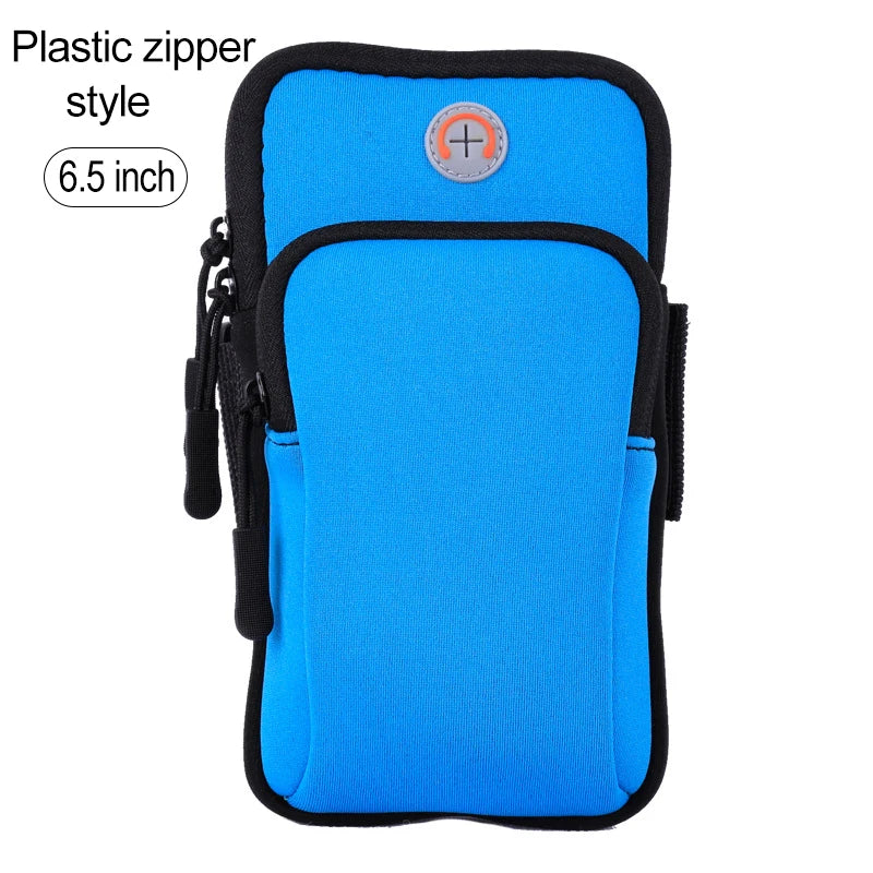 Mobile Phone Armband mp3/mp4 Bags iPhone 14 Pro Max Case For iphone11 Sports Bag For Mobile Multifunction Running Accessories Peaceful Pleasures Health and Wellness Blue(6.5inch)