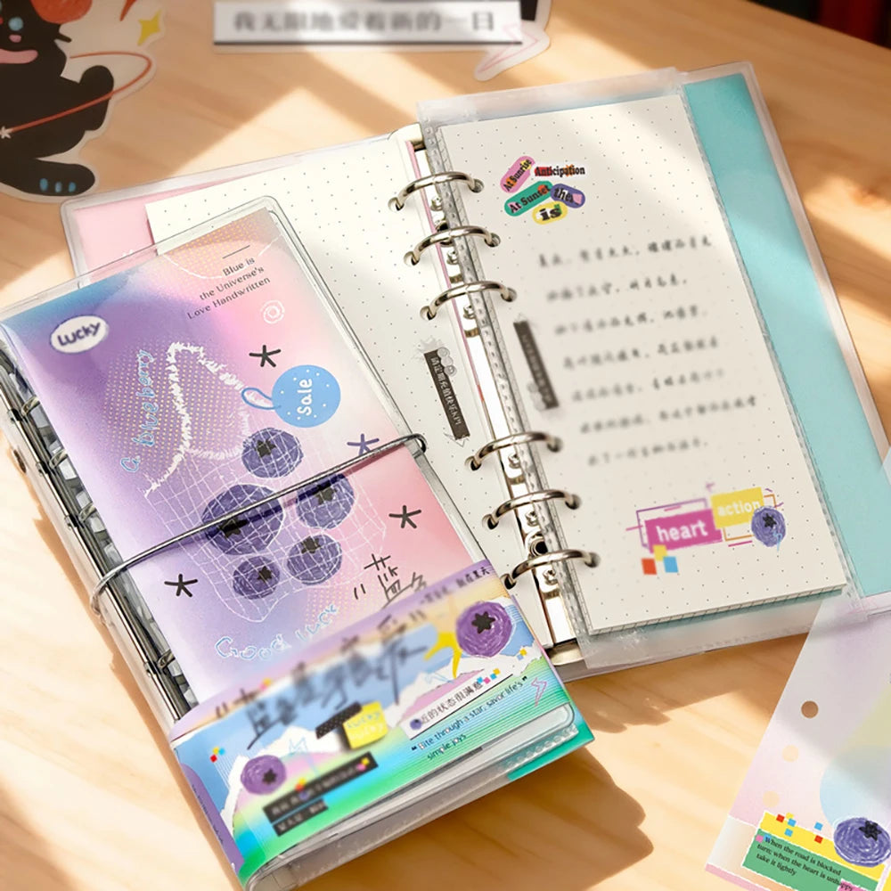 Aesthetic Multifunctional Notebook Loose Leaf Book Simple Grid