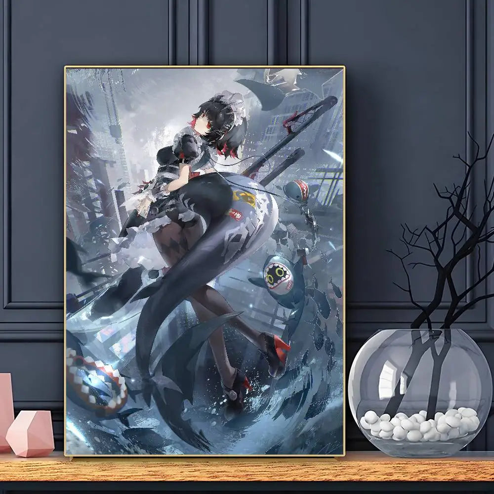 Zenless Zone Zero Ellen Joe Poster Sticky Wall Art Printing Waterproof Home Living Bed Room Bar Aesthetic Decor Peaceful Pleasures Health and Wellness z2 20x30cm Unframed