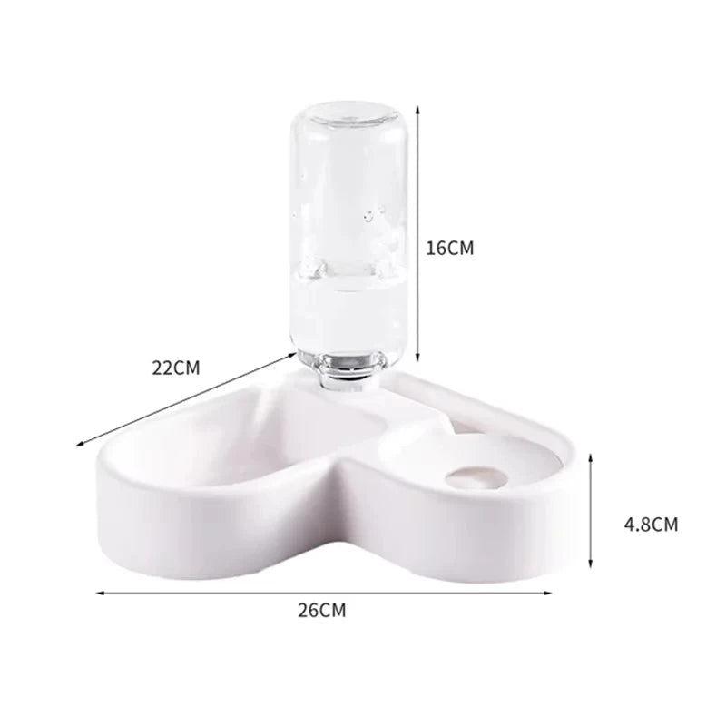 Double Pet Bowl Set – Food & Water Feeder for Cats & Dogs