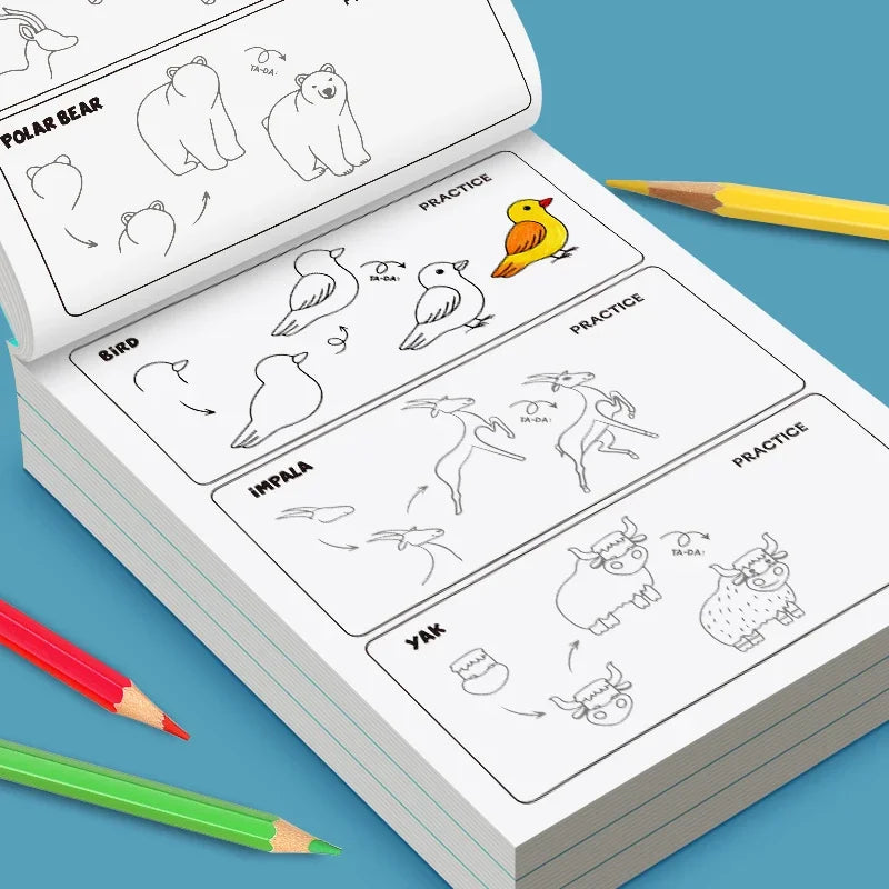 Drawing Books Kids Step Learn How Draw Everything Easy Tutorial