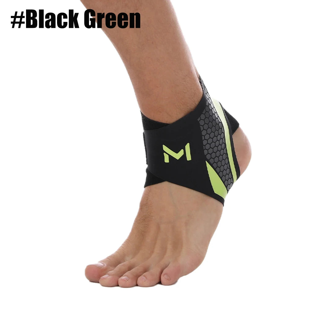 1PCS Ankle Brace Sleeve for Swimming, Surfing, Diving, Paddle Boarding & Aquatic Recovery–Ultra-Thin Support for Men & Women Peaceful Pleasures Health and Wellness BlackGreen-1PCS