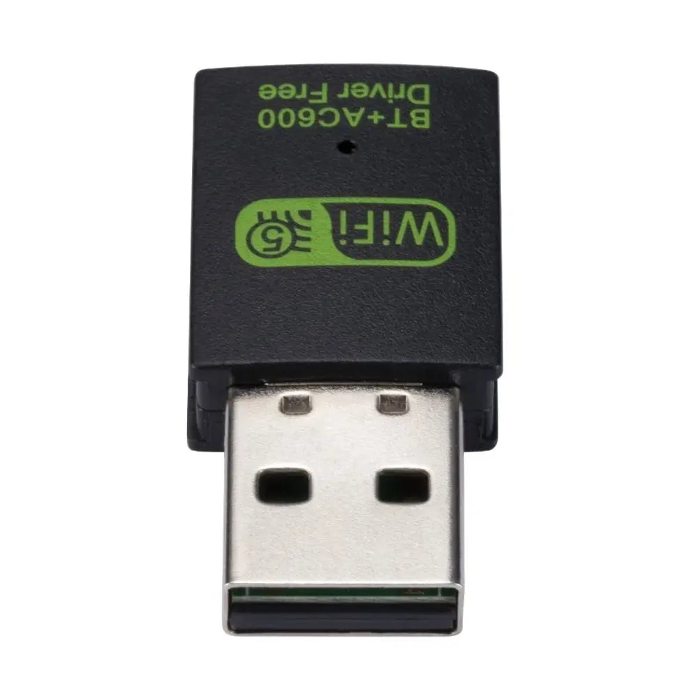 Wifi Network Adapter BT+AC600 WLAN Dongle WiFi Receiver 600M WLAN Dongle USB 2.4G&5G WiFi Receiver Peaceful Pleasures Health and Wellness