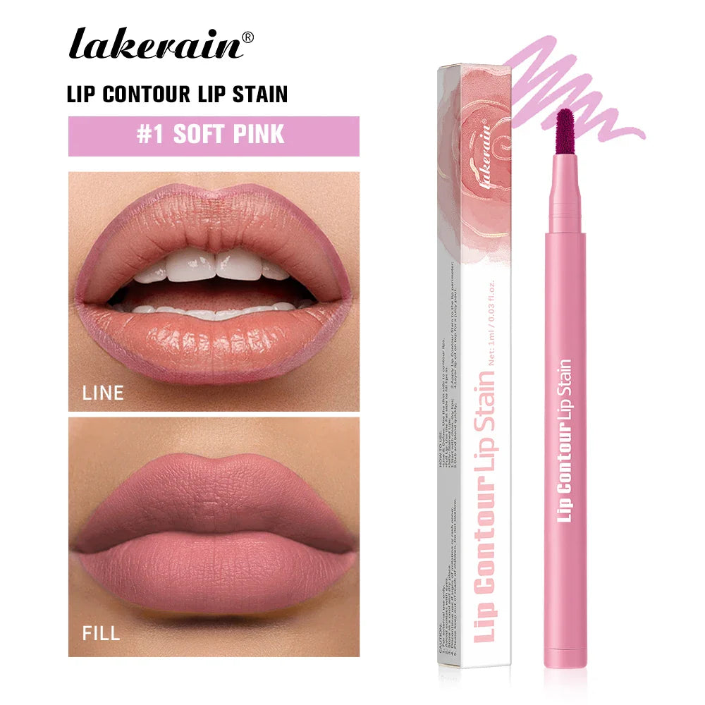 2-in-1 Dual-Tip Lip Stain & Liner Pen | Waterproof Matte