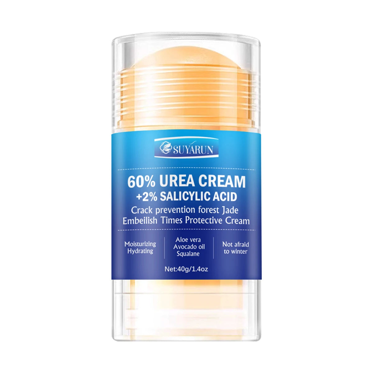 SUYARUN 60% Urea Foot Care Cream Stick - Intensive Cracked Heel Repair, Callus Remover for Dry Feet - Fast Absorbing Foot skin. Peaceful Pleasures Health and Wellness 40g