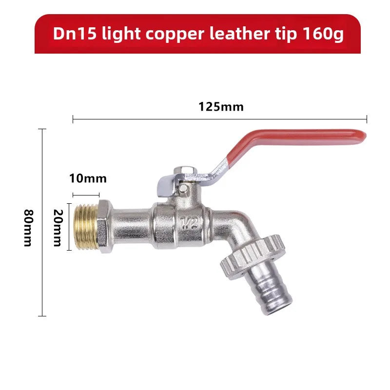 1/2" Brass IBC Tank Faucet | Antifreeze Garden Water Tap Valve