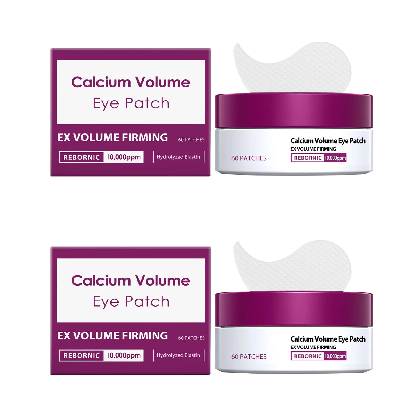 Calcium Collagen Eye Patches – Anti-Puffiness & Firming (60pk)