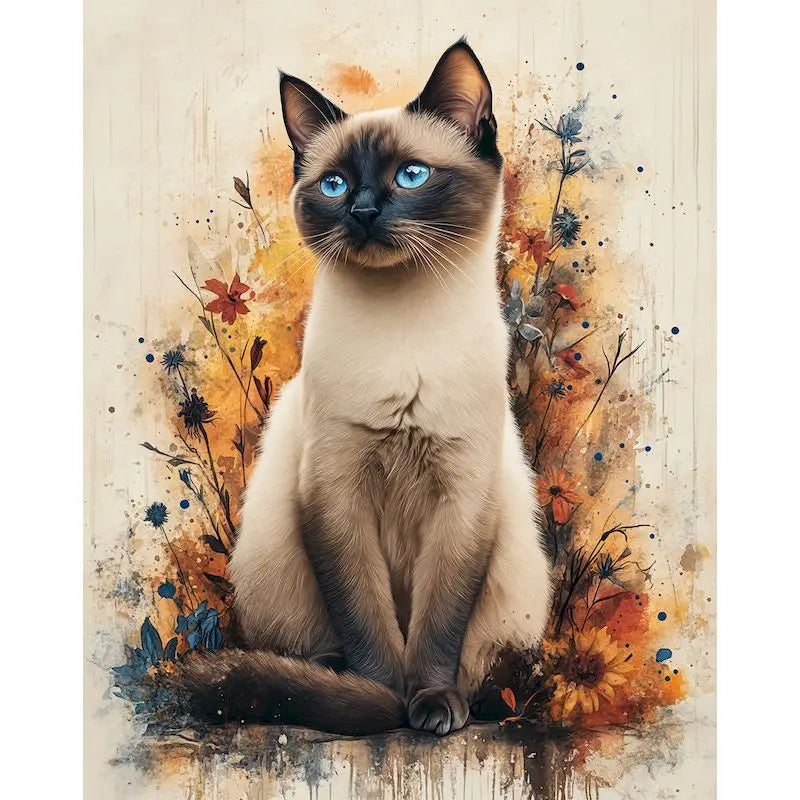 Paint by Number Kit for Adults – Flower & Animal Canvas 60×75cm