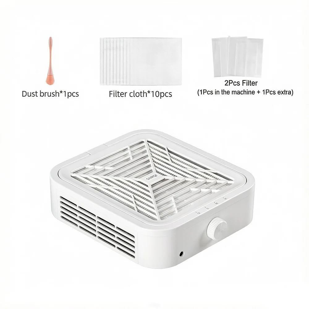 120W Brushless Nail Dust Collector | Adjustable Speed Vacuum