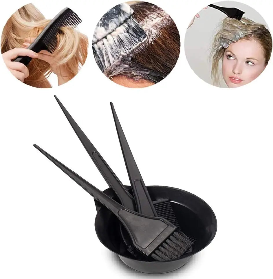 4-Piece Professional Hair Coloring Kit – Dye Brush & Tools Set Peaceful Pleasures Health and Wellness