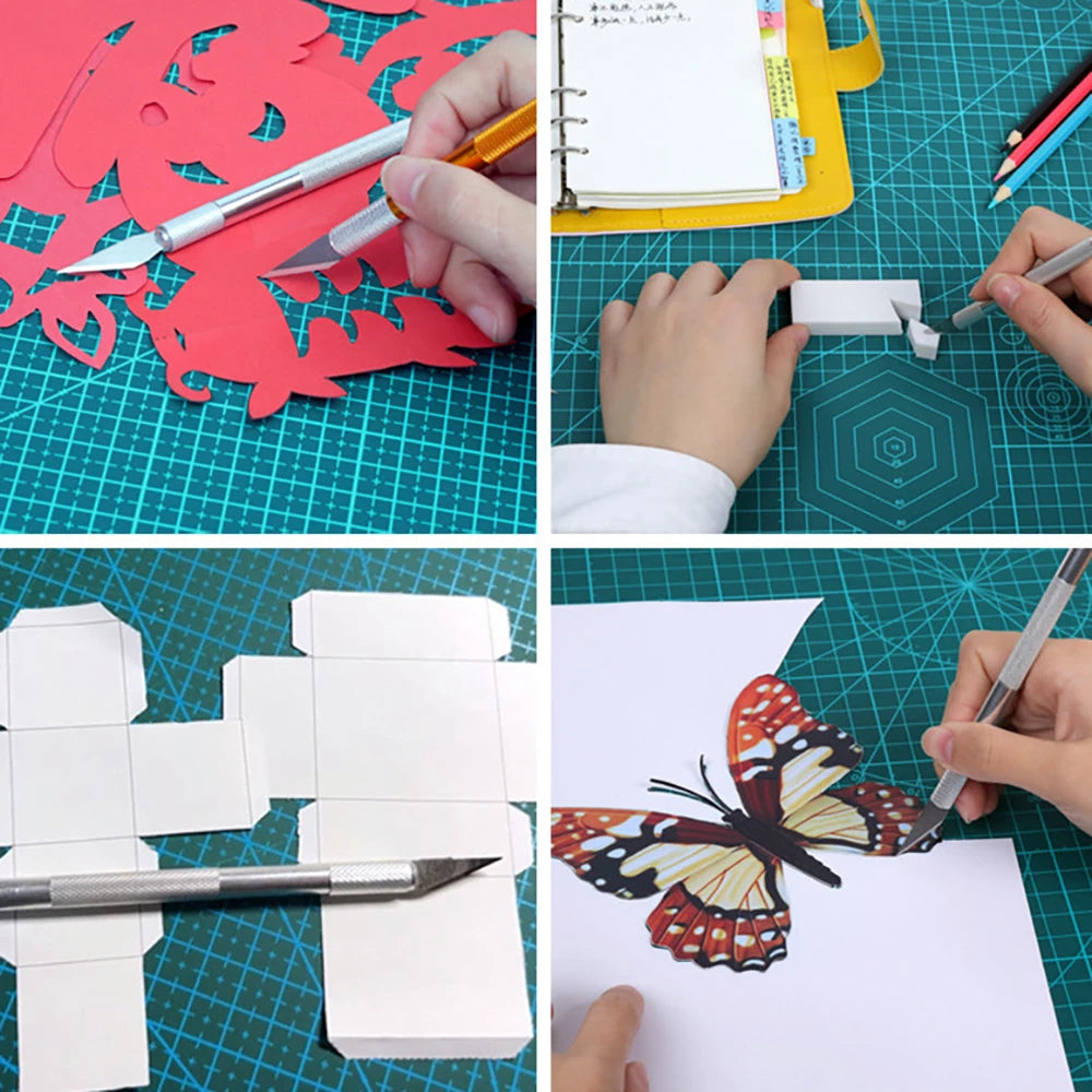 Double Sided A4 Scale Cutting Pad Thickened Handmade Graphic Carving