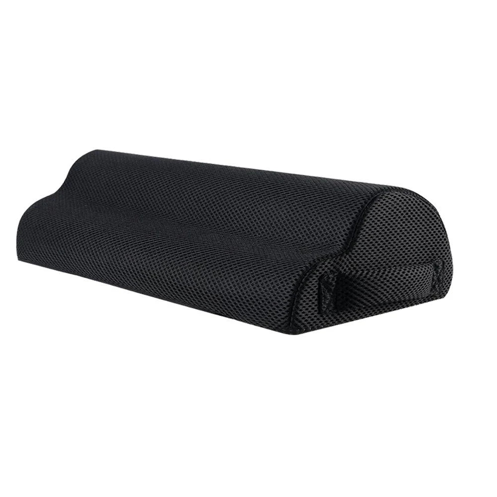 Memory Foam Office Foot Stool & Under Desk Footrest Leg Elevation Pillow for Gaming & Home Office Peaceful Pleasures Health and Wellness black