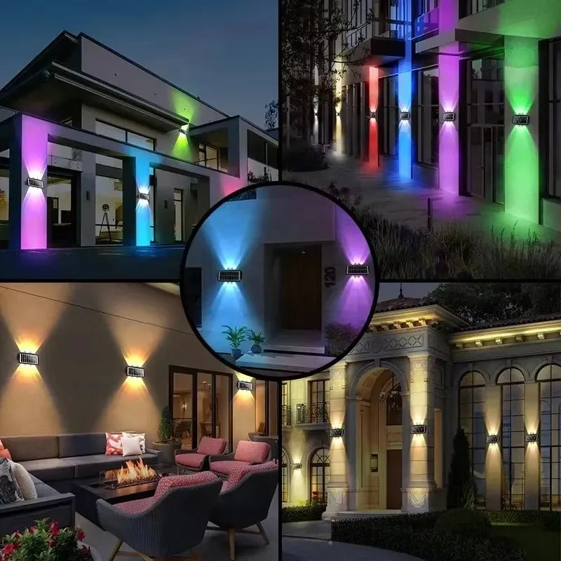 Solar LED Outdoor Wall Light – IP65 Waterproof Up & Down Glow