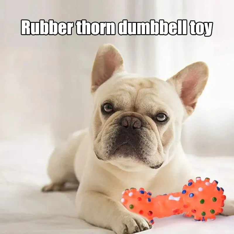 Natural Rubber Dog Chew Toy – Bite-Resistant Teeth Cleaner