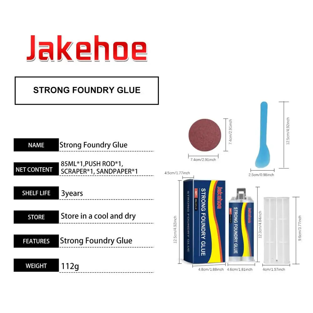 Metal Casting AB Repair Agent Waterproof Metal Sealant Strong Bond For Stainless Steel Copper Aluminum High Temp Resistant Peaceful Pleasures Health and Wellness