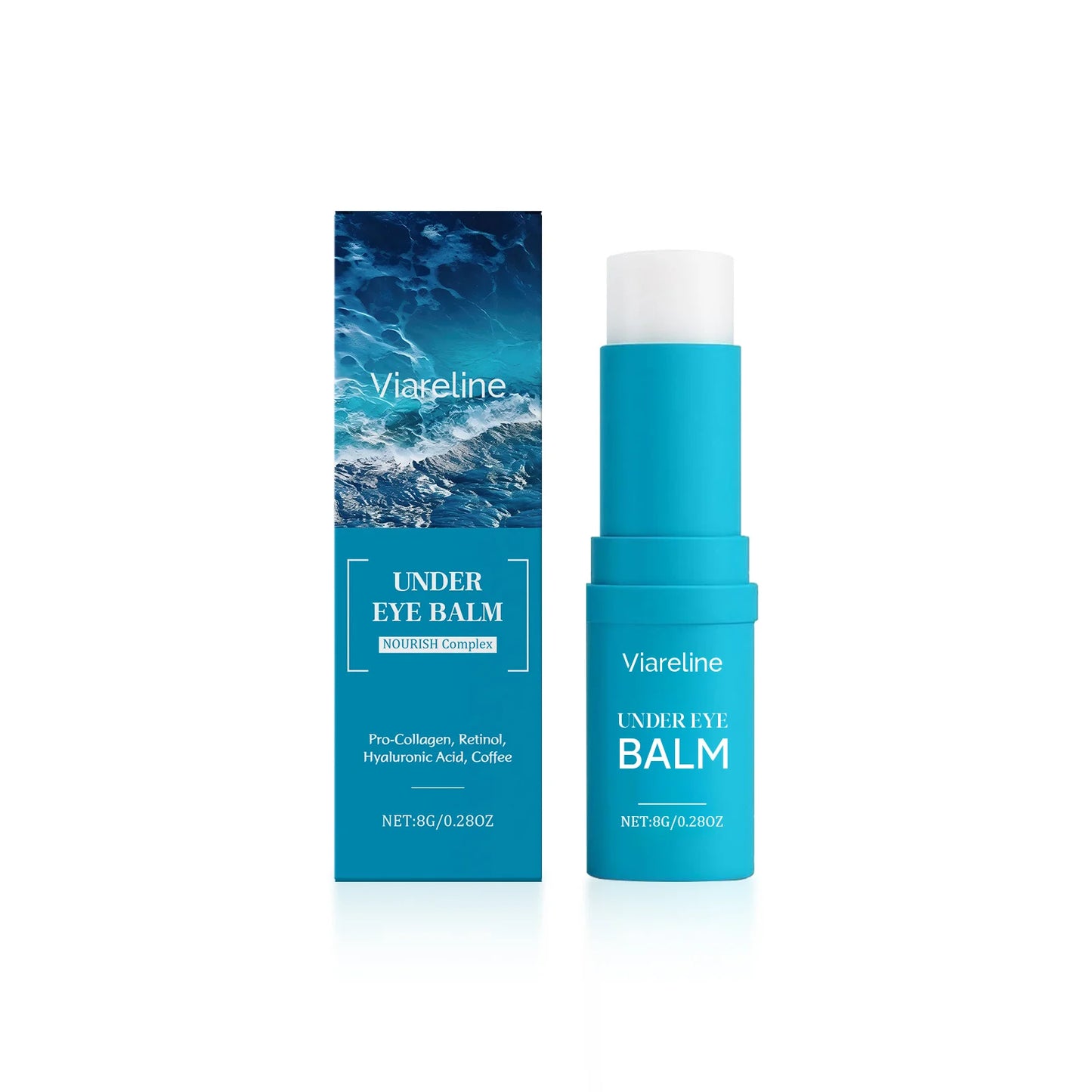 Hydrating Eye Cream Stick Reduce Wrinkles Fade Fine Lines Tightening Lifting Lightening Dark Circles Smooth Nourishing Eye Balm Peaceful Pleasures Health and Wellness 8g boxed