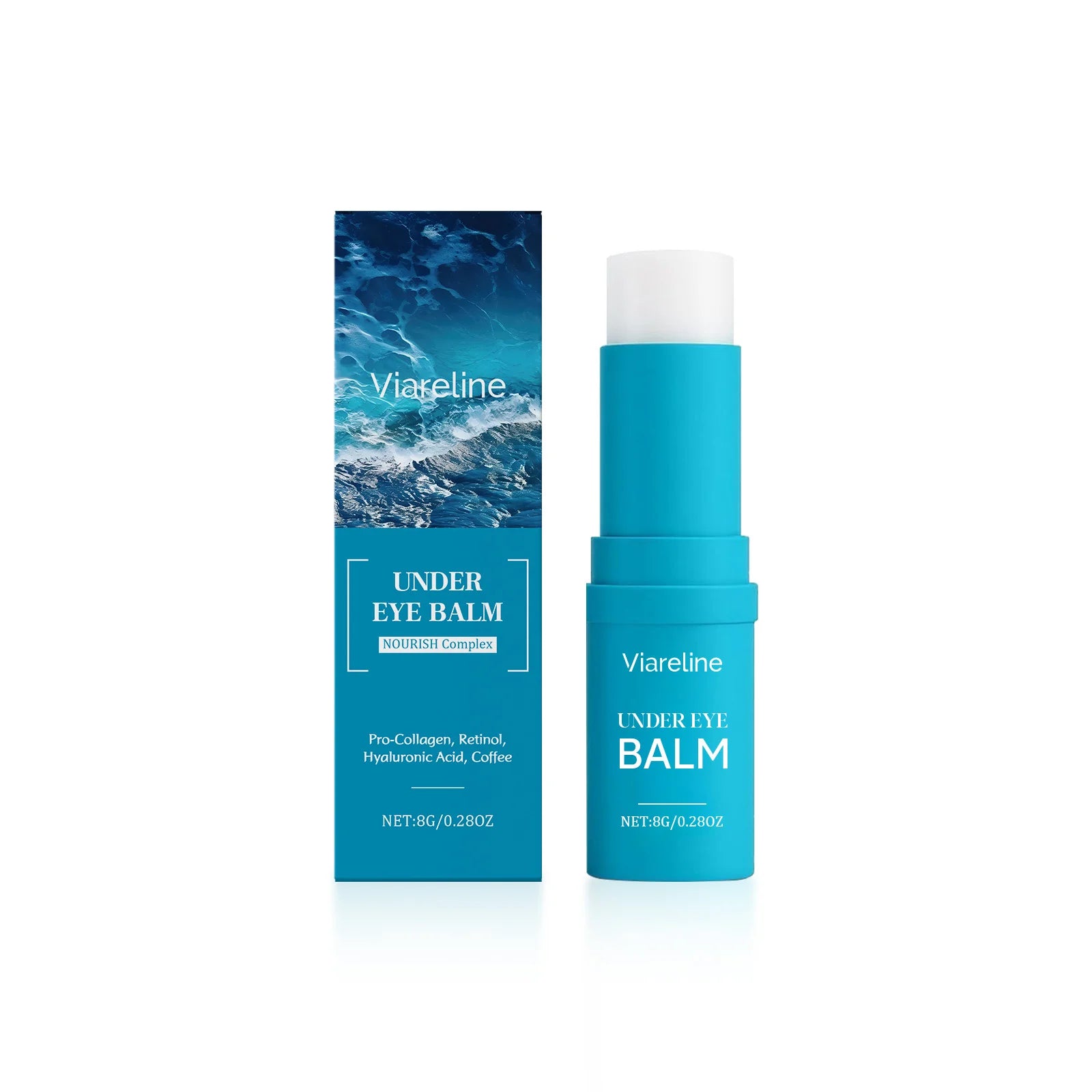 Hydrating Eye Cream Stick Reduce Wrinkles Fade Fine Lines Tightening Lifting Lightening Dark Circles Smooth Nourishing Eye Balm Peaceful Pleasures Health and Wellness 8g boxed