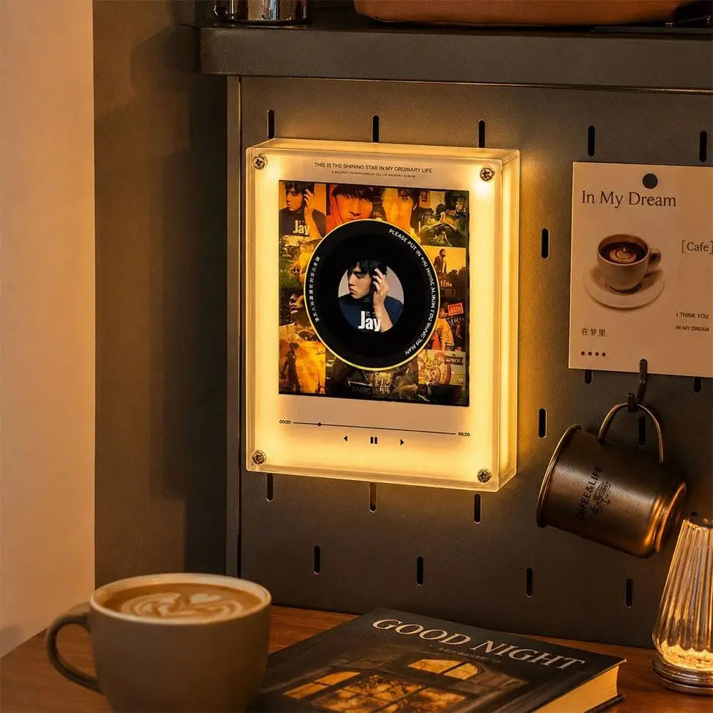 NFC Song Player Rotating Disc Night Light & Fridge Magnet