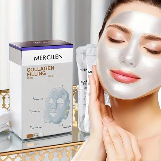 Mercilen Collagen Peel-Off Face Mask Anti-Aging 20pcs Collagen Peel-Off Mask Peaceful Pleasures Health and Wellness