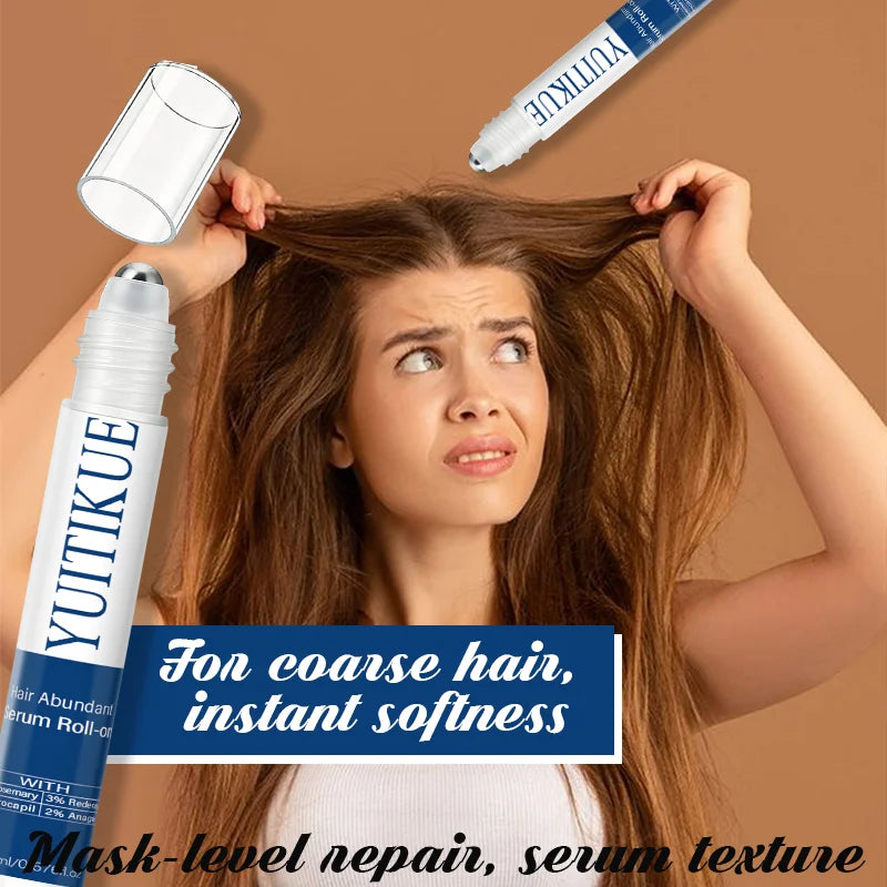 YUITIKUE Hair Abundant Serum Roll-on with Rosemary Redensyl Procapil Anagain Hair Care Scalp Treatment Serum 20ml Peaceful Pleasures Health and Wellness
