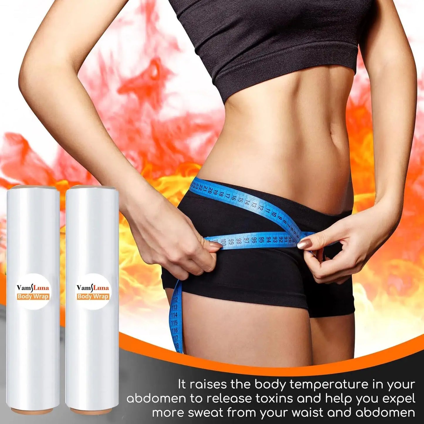 Sauna Slimming Belt – Waist Wrap Body Shaper for Weight Loss