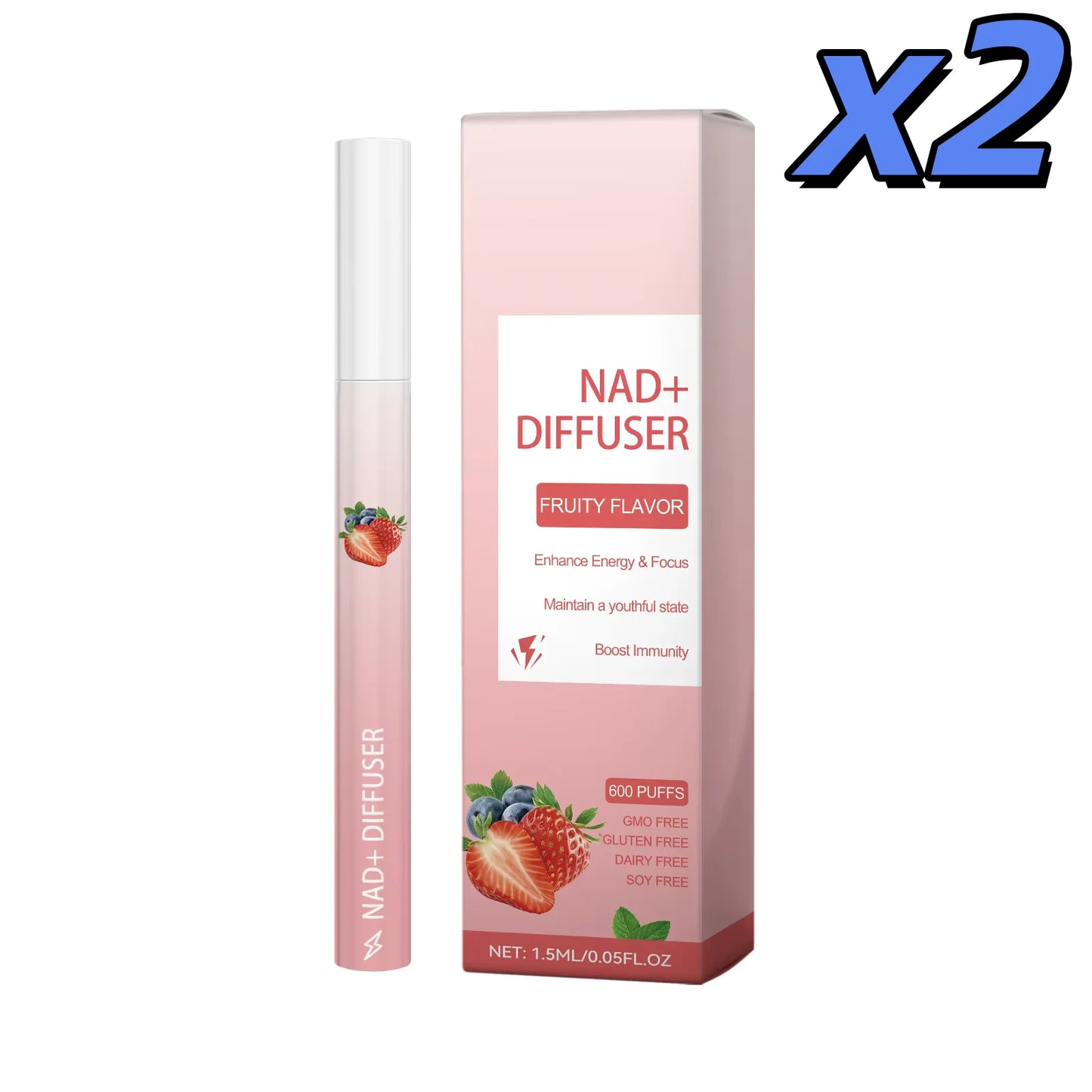 Air Freshener Pen Herbal Diffuser Relaxation Sensory Healthy Smoking Cessation Clear Breathing Relieving Fatigue Personal Care Peaceful Pleasures Health and Wellness 2 x 1.5ml boxed