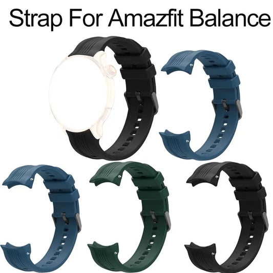 Silicone Sport Replacement Strap for Amazfit Balance Watch Peaceful Pleasures Health and Wellness