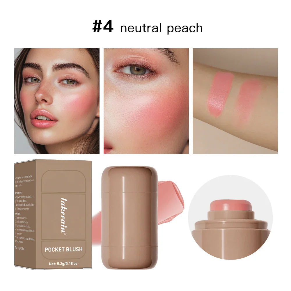 3-in-1 Blush Stick – Cheek Tint, Lip Gloss & Face Rouge