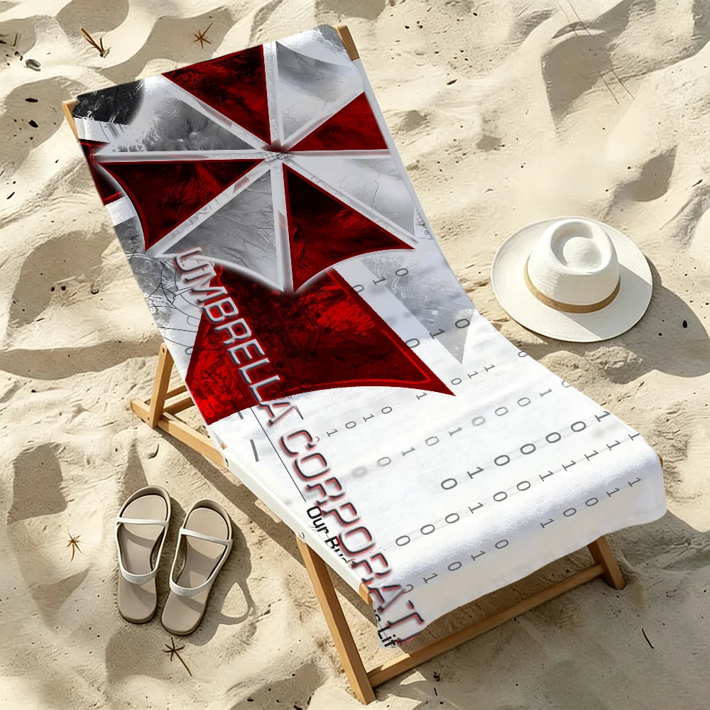 Resident Evil Quick-Dry Beach Towel | Travel, Gym & Camping Quick-Dry Beach Towel Peaceful Pleasures Health and Wellness