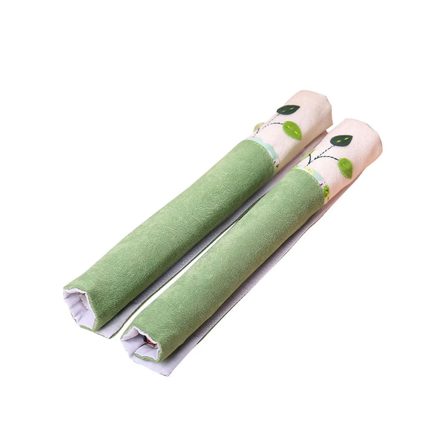 Double-door Fridge Door Handle Cover Antiskid Protector Gloves Door Knob Protector Anti-static Glass Door Protector Gloves Peaceful Pleasures Health and Wellness green